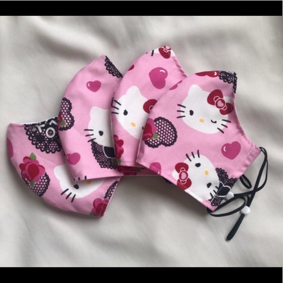 Hearts Adult Duckbill Style Mask - Picture 6 of 7